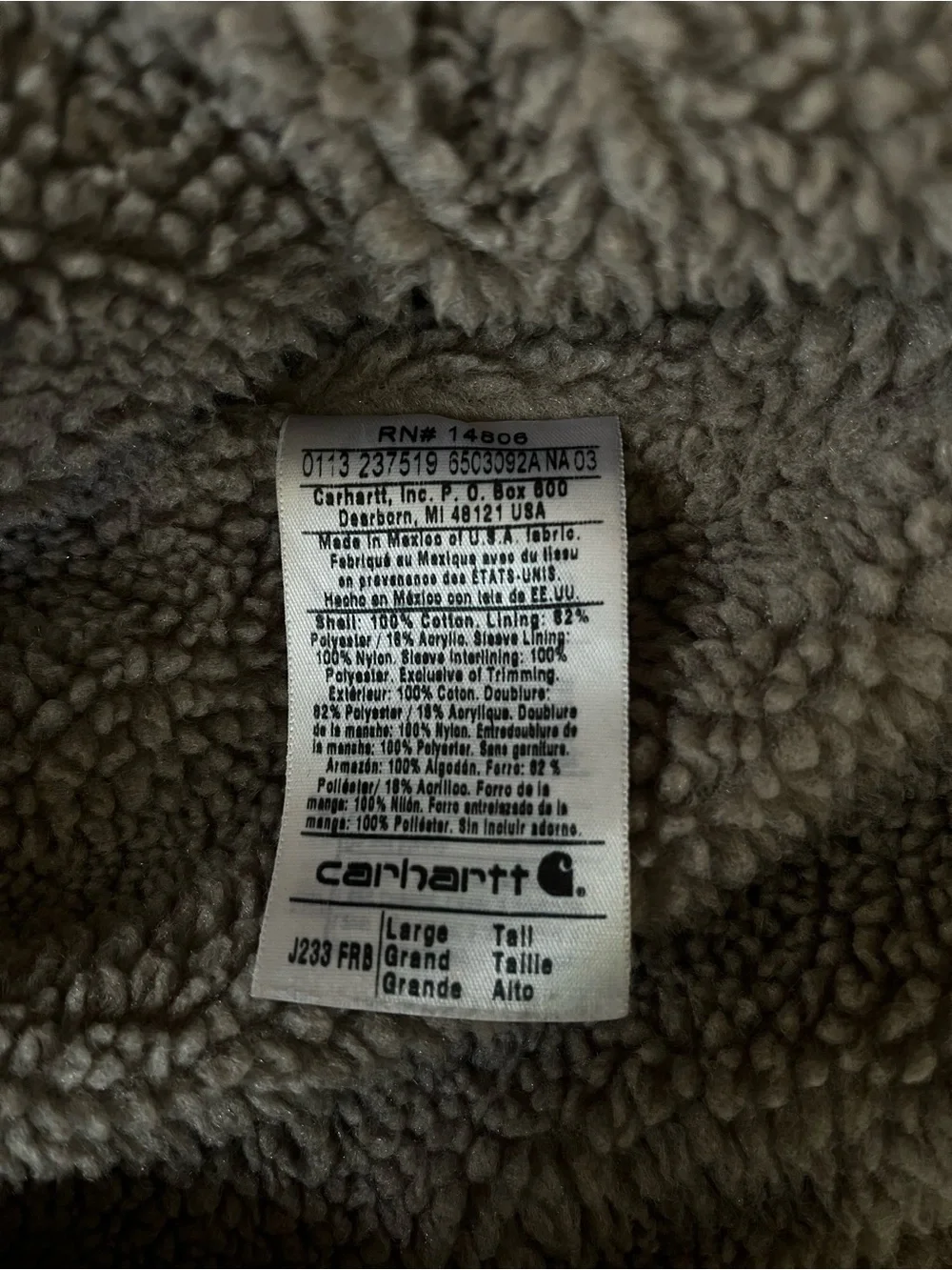 Carhartt Sherpa lined Jean jacket - Picture 4 of 9